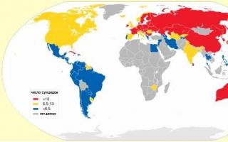 Распространенность и статистика суицидов в разных странах мира